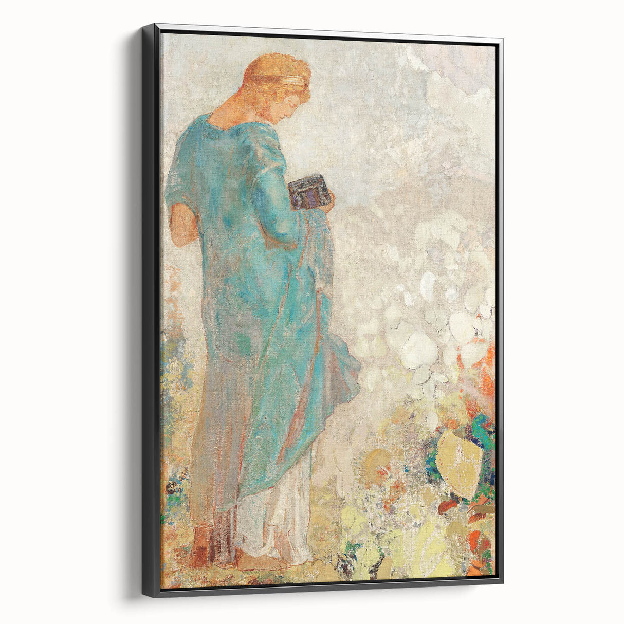 Modern Figurative Wall Art - Elegant Abstract Woman in Pastel Hues