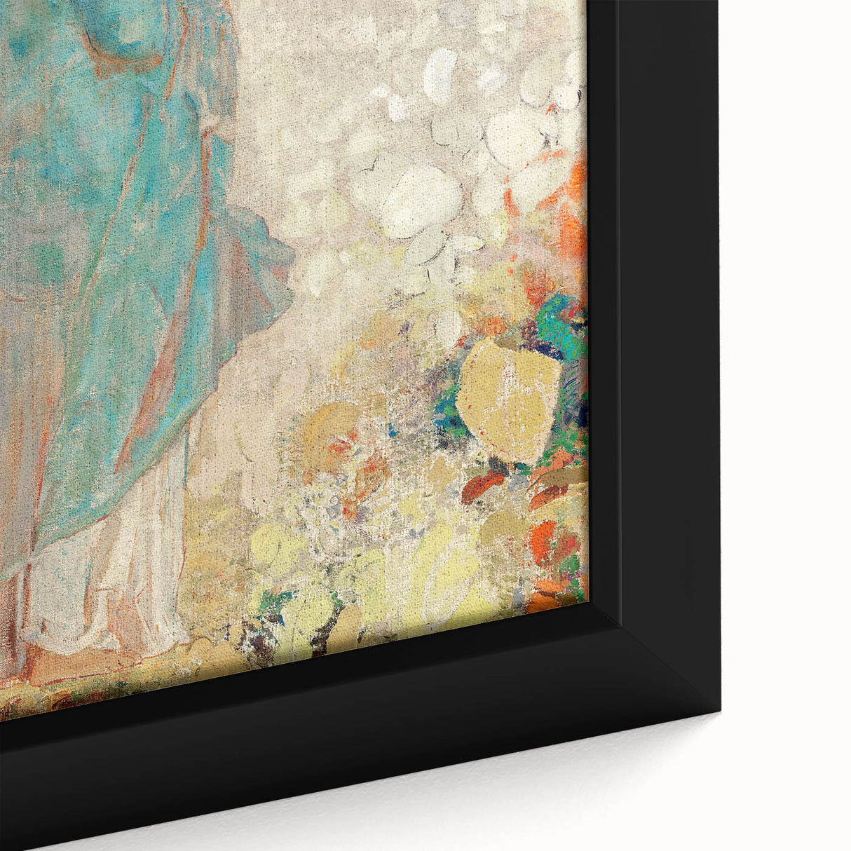 Modern Figurative Wall Art - Elegant Abstract Woman in Pastel Hues
