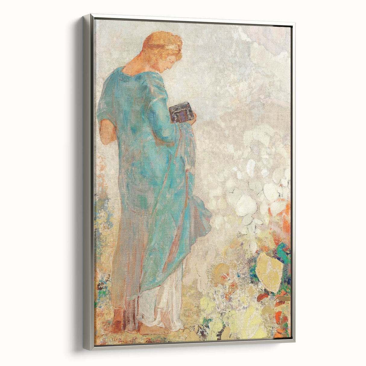 Modern Figurative Wall Art - Elegant Abstract Woman in Pastel Hues