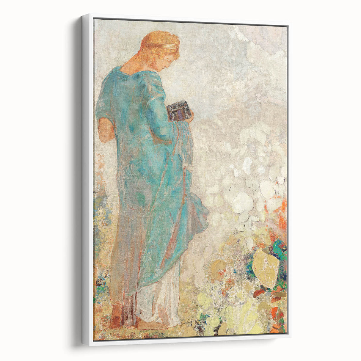 Modern Figurative Wall Art - Elegant Abstract Woman in Pastel Hues