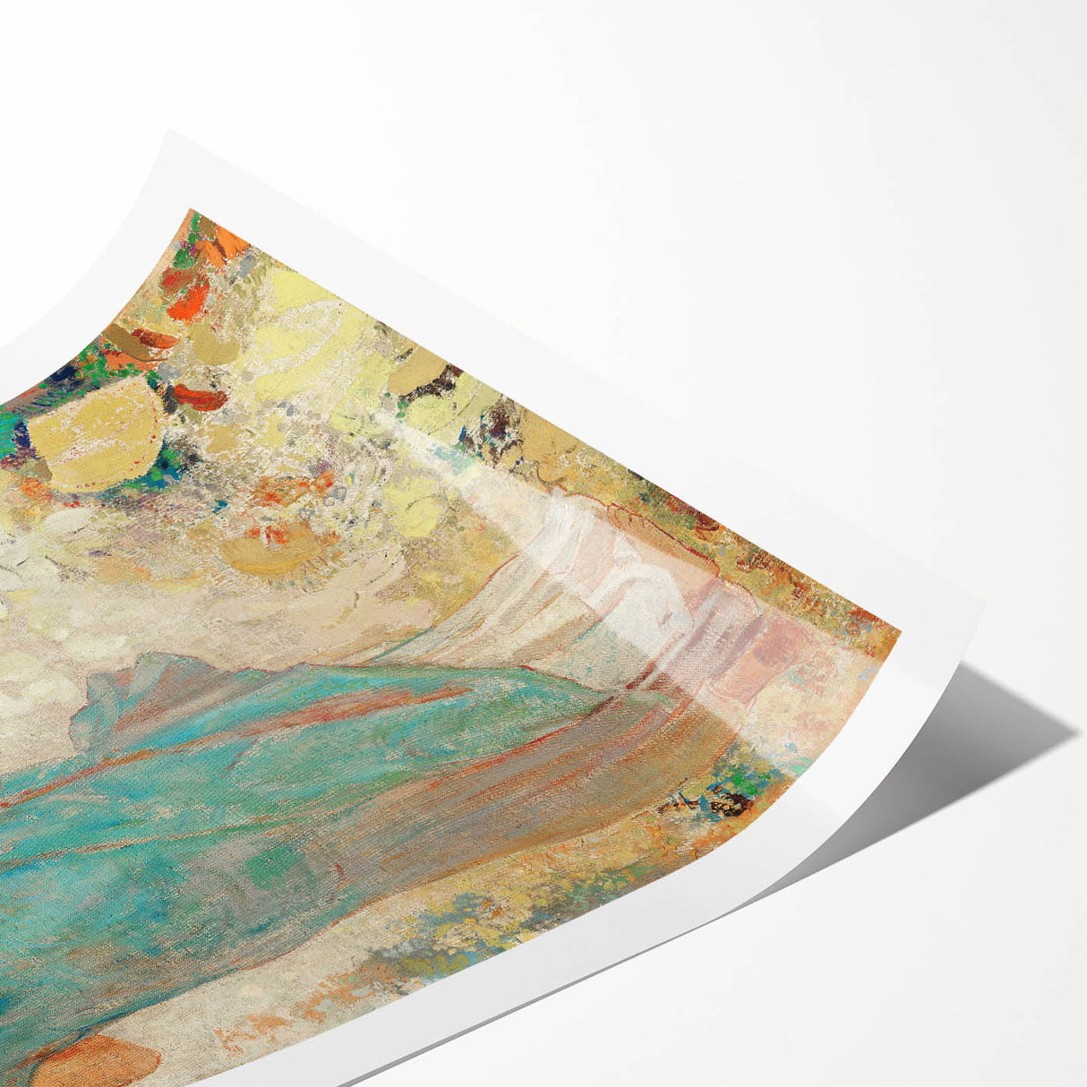 Modern Figurative Wall Art - Elegant Abstract Woman in Pastel Hues