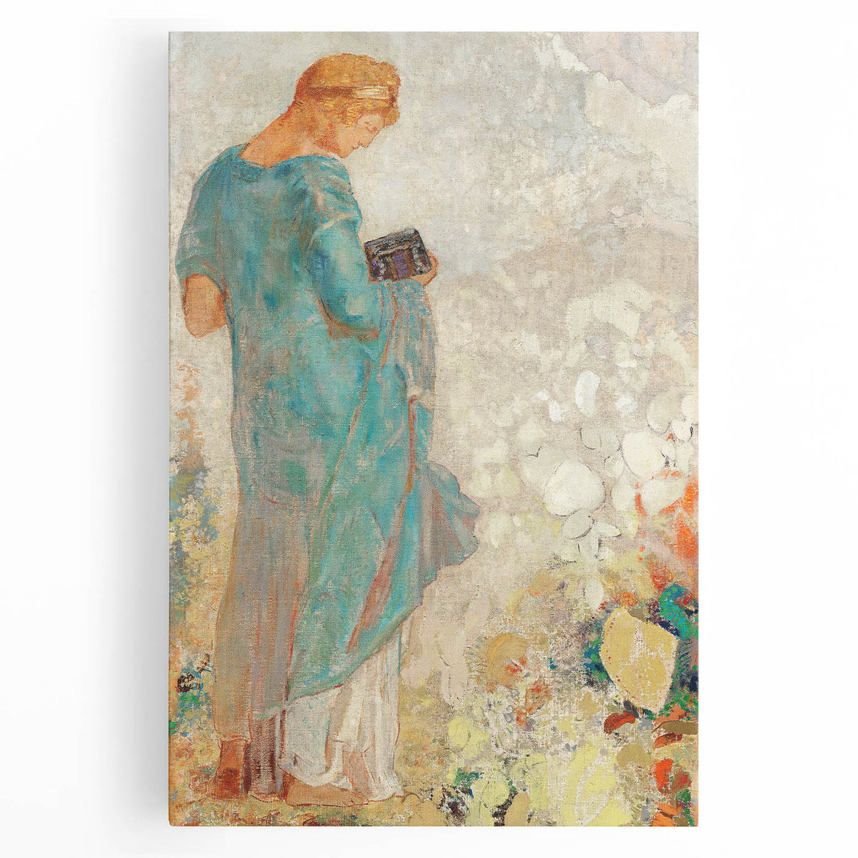 Modern Figurative Wall Art - Elegant Abstract Woman in Pastel Hues