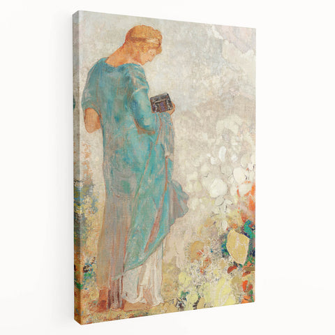 Modern Figurative Wall Art - Elegant Abstract Woman in Pastel Hues