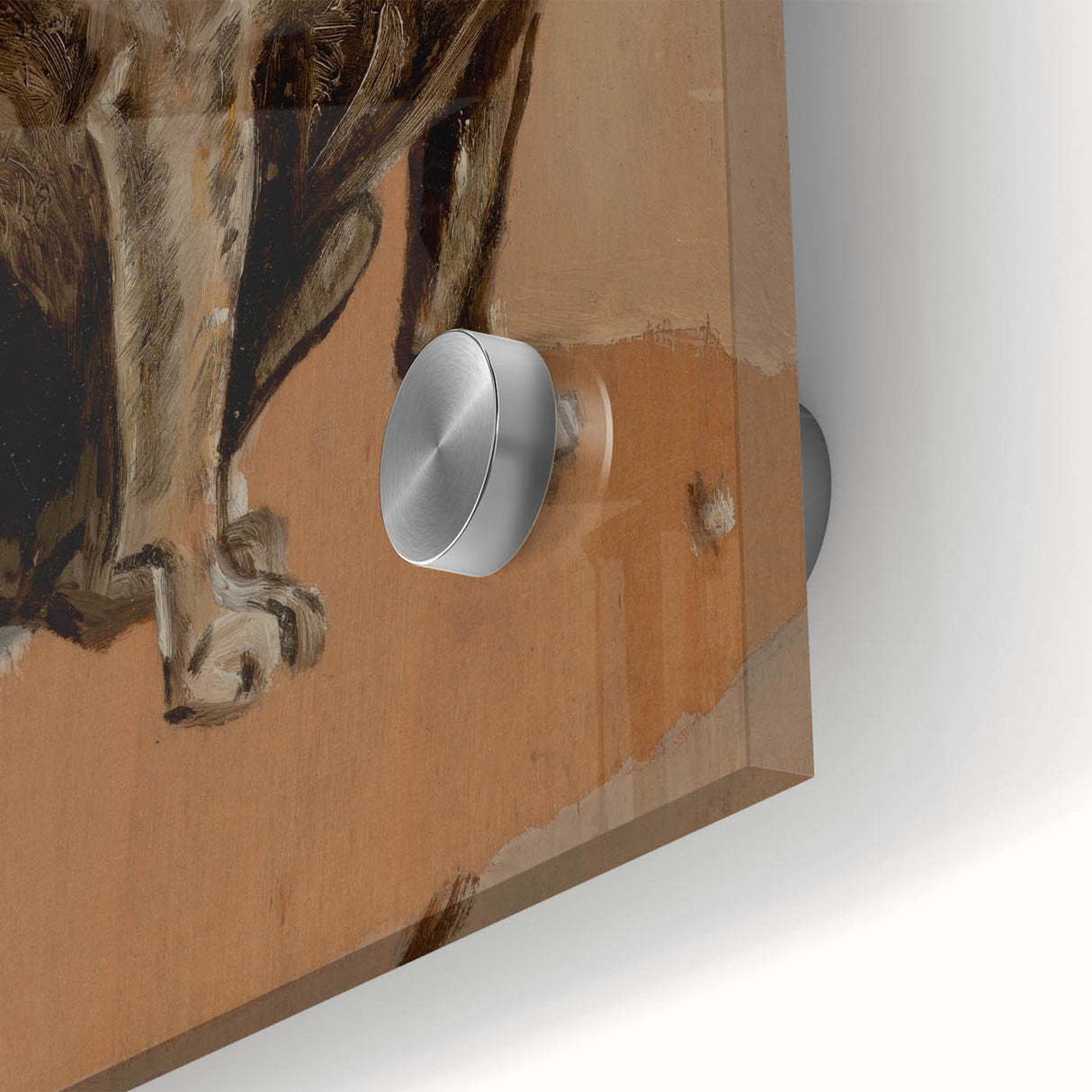 Modern Animal Portrait - Abstract Dog Art in Neutral Tones