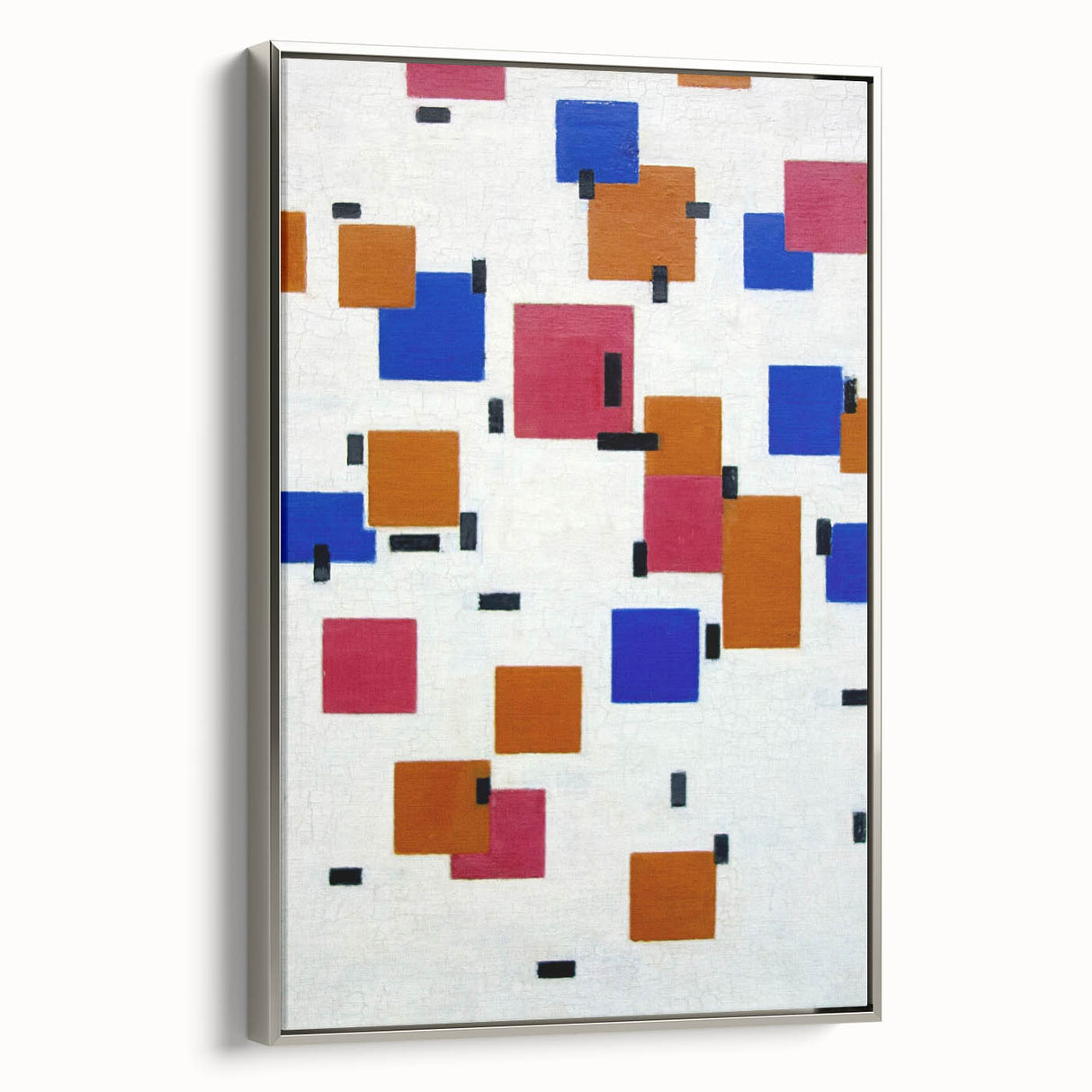 Modern Abstract Wall Art - Geometric Color Blocks Composition