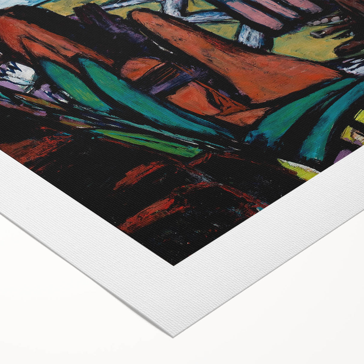 Modern Abstract Landscape Art - Bold Rocky Terrain Composition