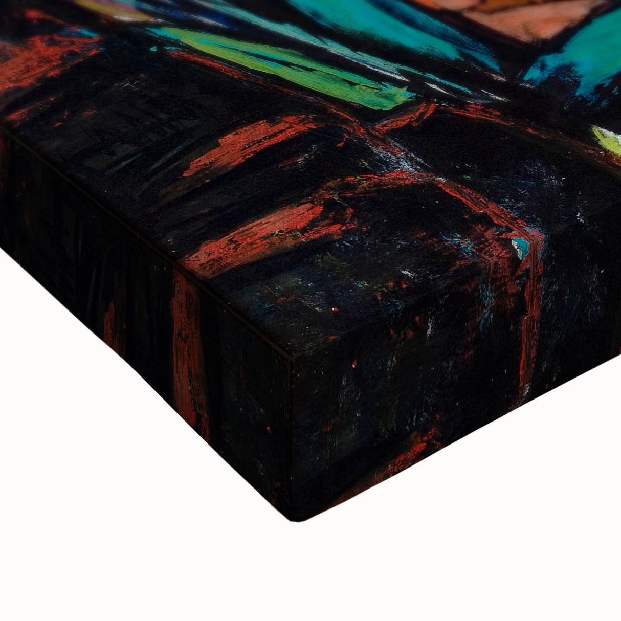 Modern Abstract Landscape Art - Bold Rocky Terrain Composition