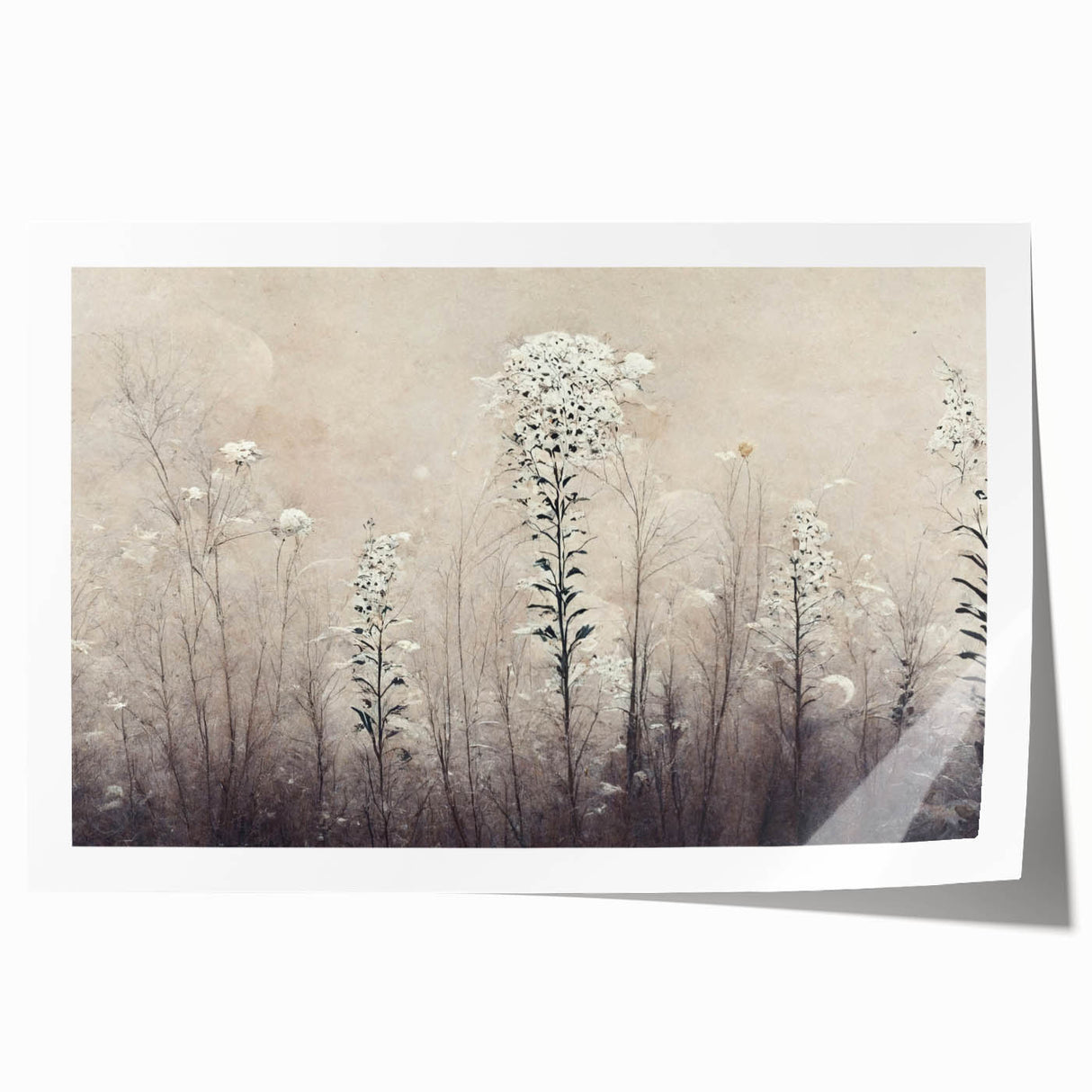 Vibrant abstract floral wall art print showcasing bold colors and intricate designs on high-quality paper, ideal for enhancing modern home decor.