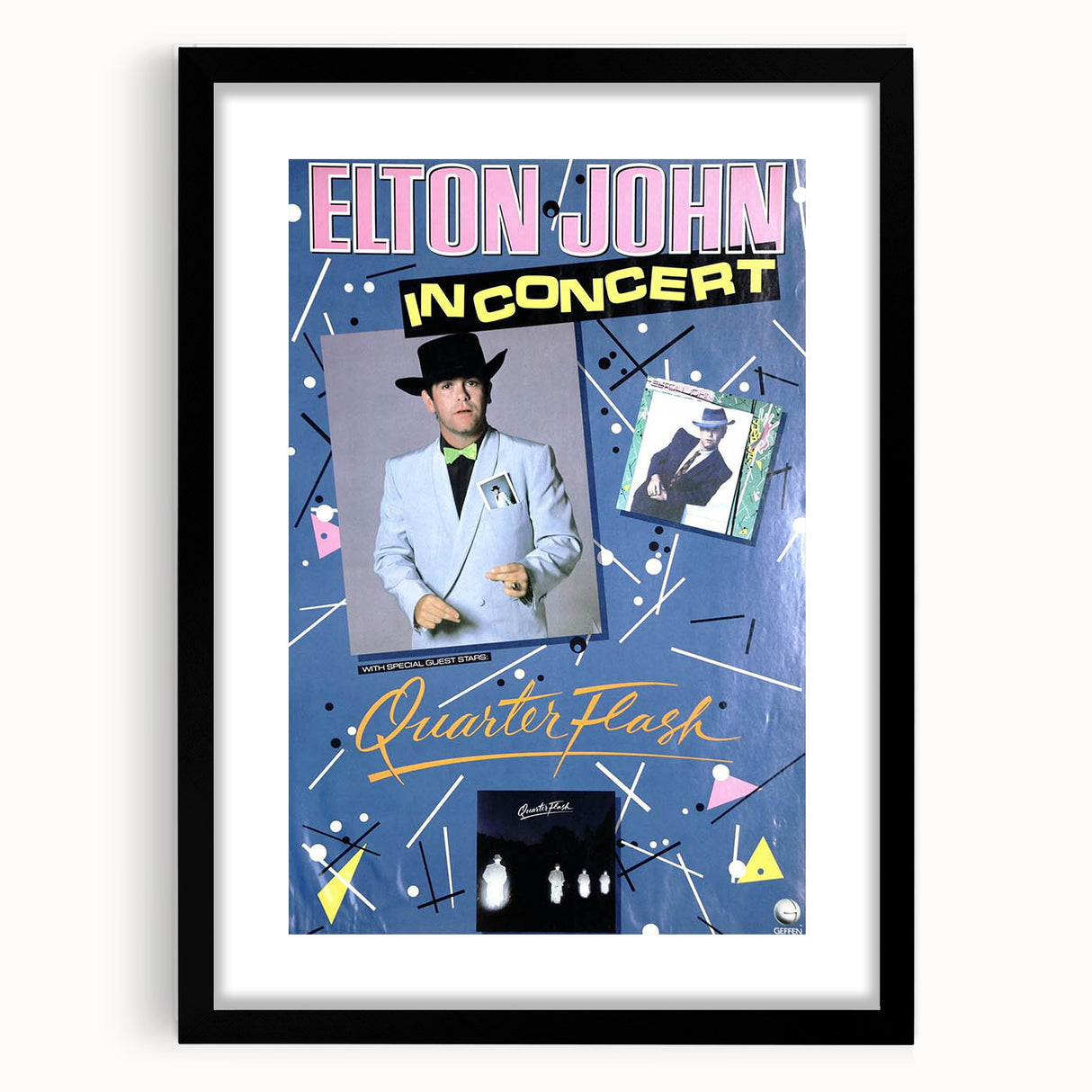 Retro Elton John Concert Poster - Vintage Prints & Wall Art