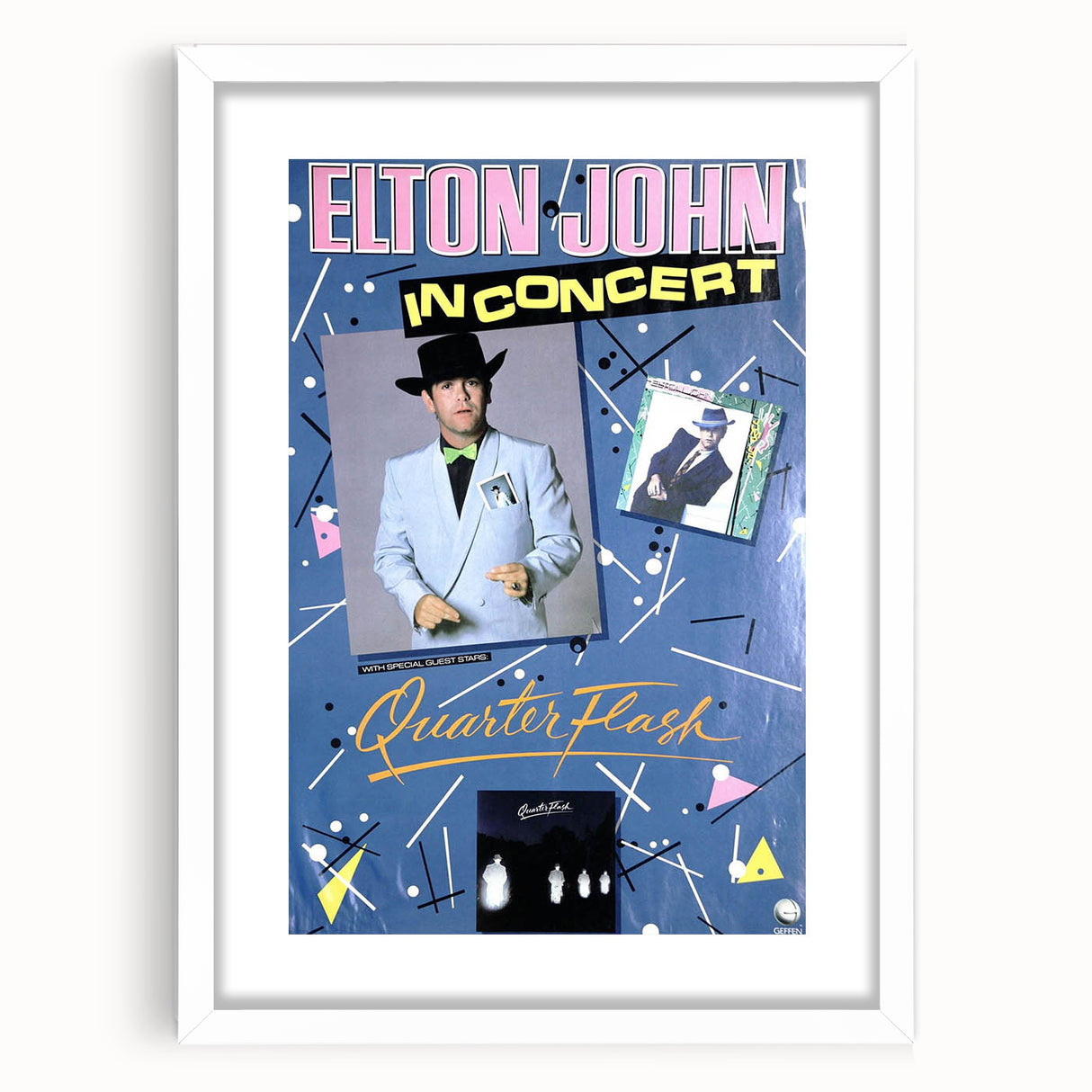 Retro Elton John Concert Poster - Vintage Prints & Wall Art