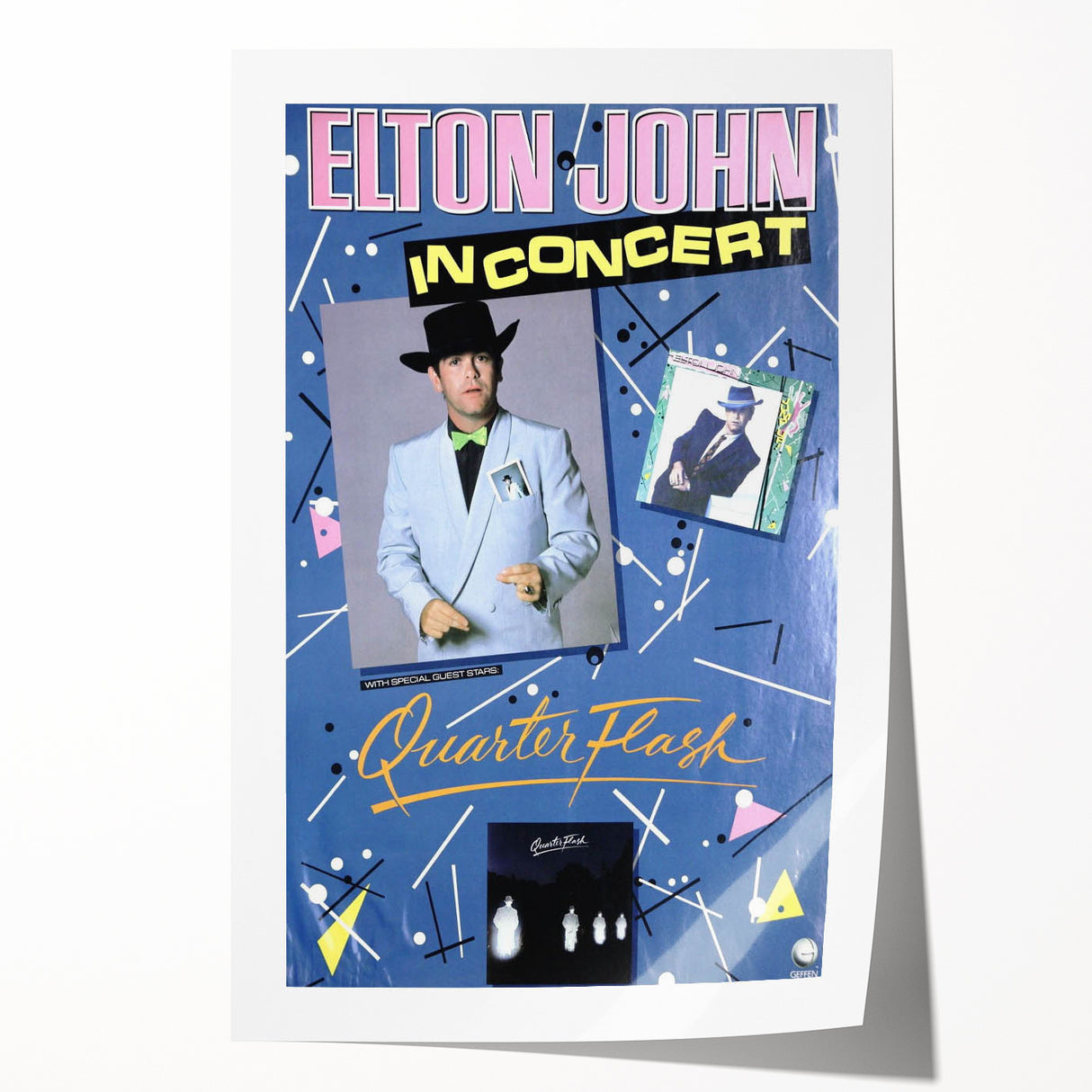 Retro Elton John Concert Poster - Vintage Prints & Wall Art