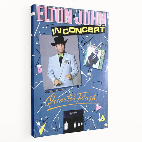 Retro Elton John Concert Poster - Vintage Prints & Wall Art