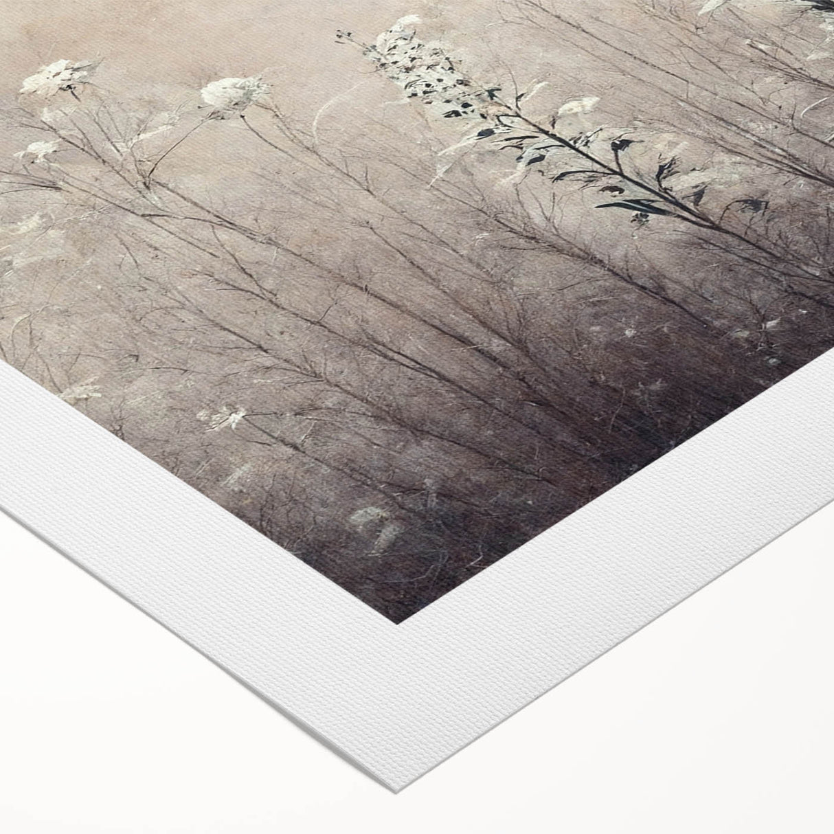 Abstract floral wall art printed on rolled canvas, showcasing vibrant colors and intricate designs, ideal for modern home decor and artistic expression.