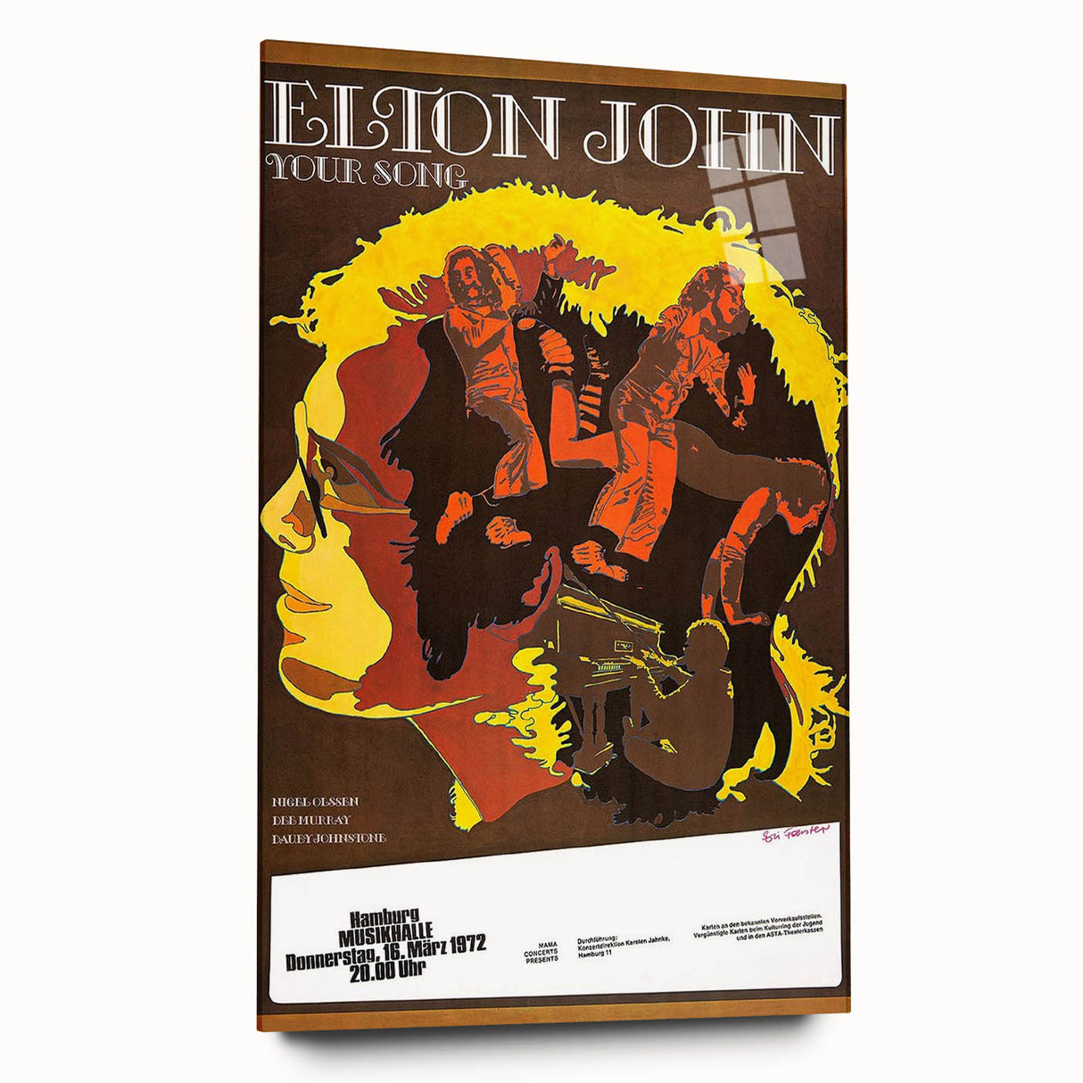 Elton John Retro Poster Art - Vintage Music Print | Classic Retro Style