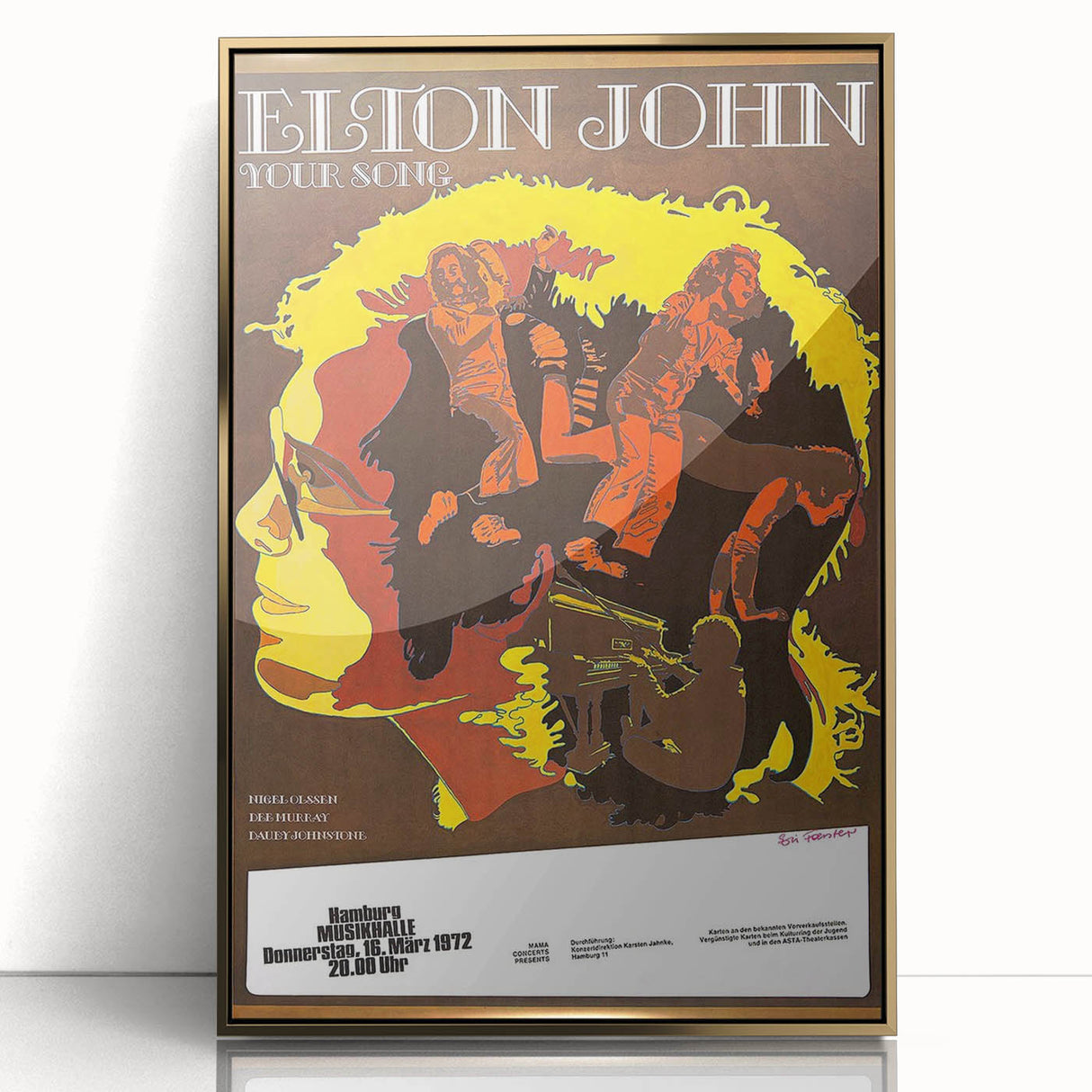 Elton John Retro Poster Art - Vintage Music Print | Classic Retro Style