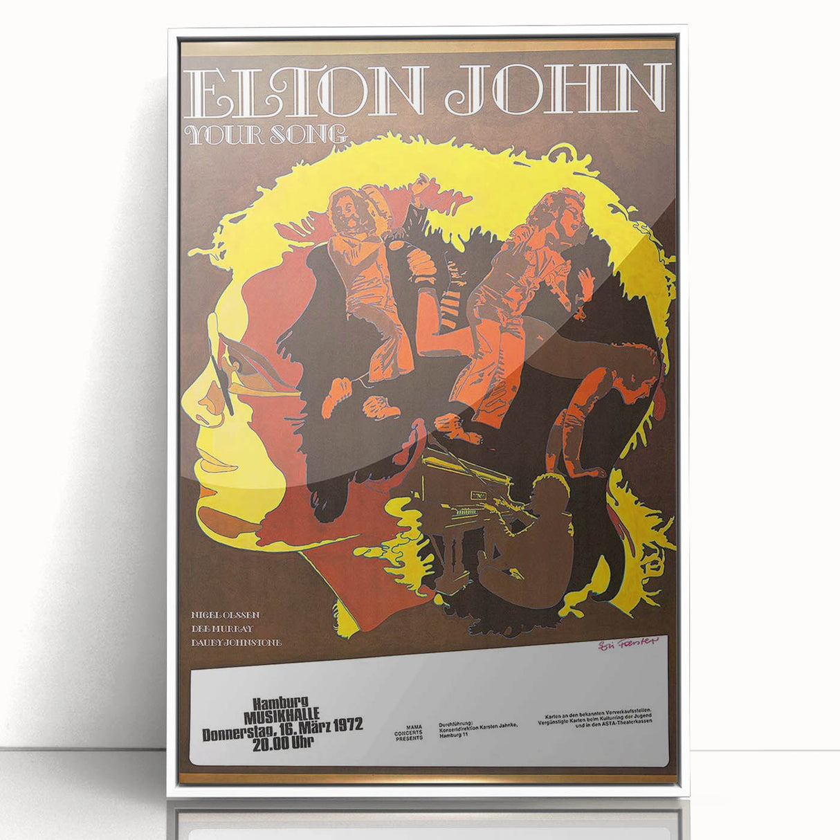 Elton John Retro Poster Art - Vintage Music Print | Classic Retro Style