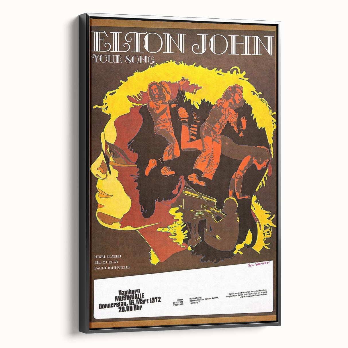 Elton John Retro Poster Art - Vintage Music Print | Classic Retro Style