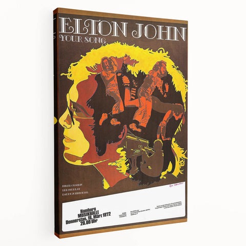 Elton John Retro Poster Art - Vintage Music Print | Classic Retro Style