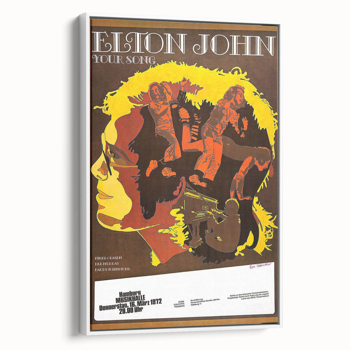 Elton John Retro Poster Art - Vintage Music Print | Classic Retro Style