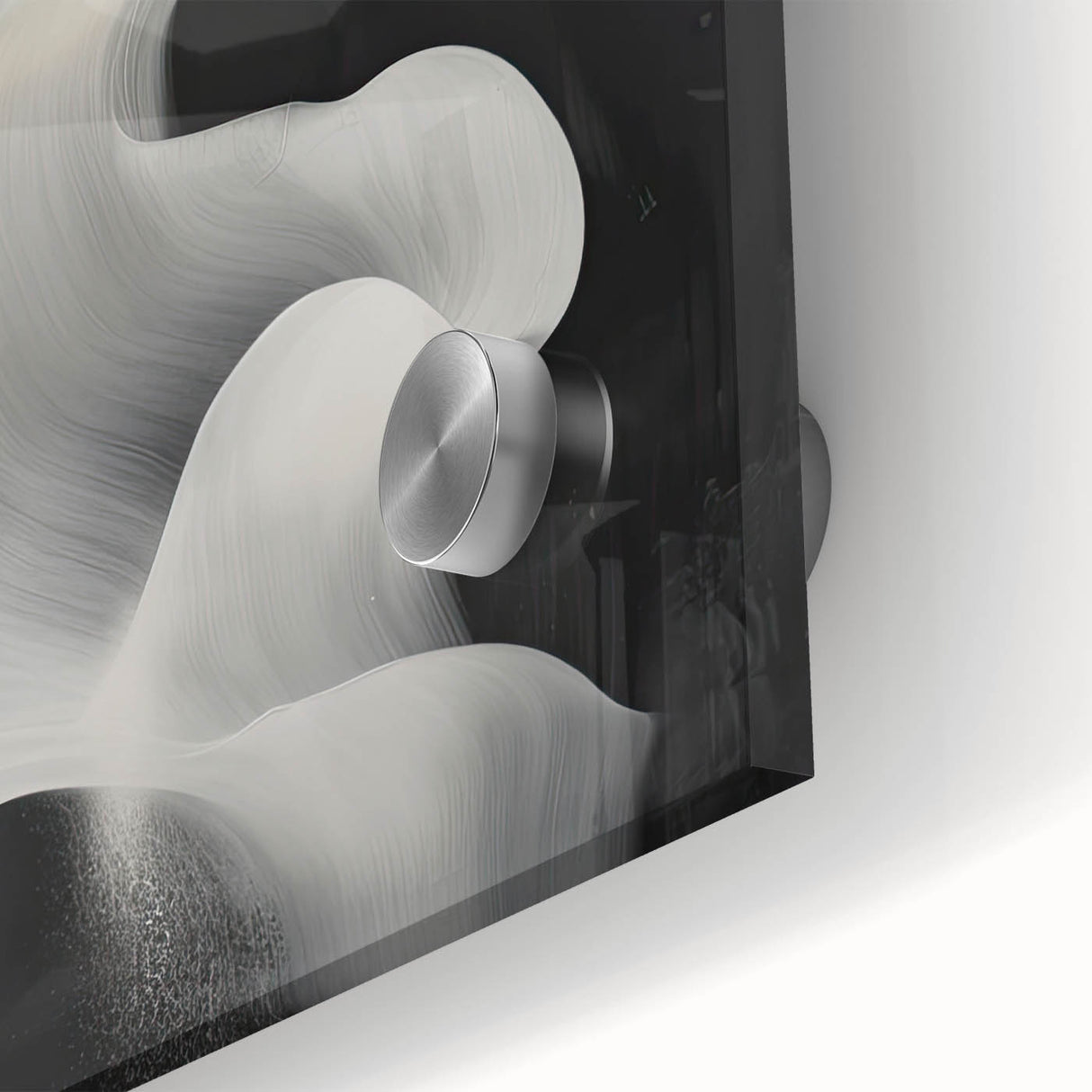 Minimalist Black & White Wall Art - Modern Dining Room Canvas