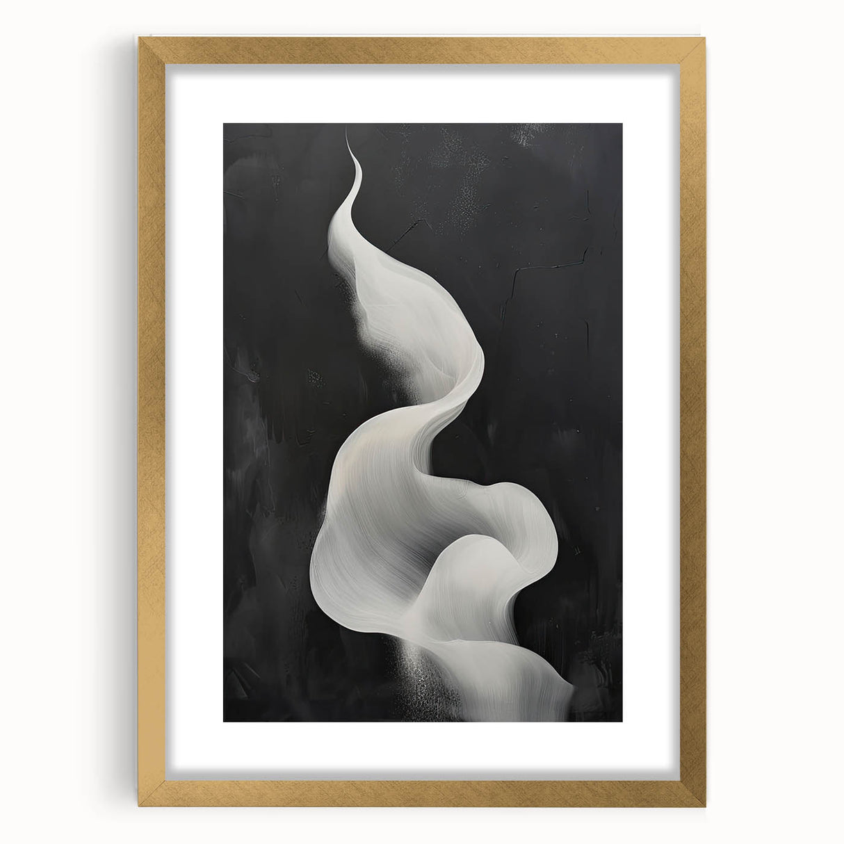 Minimalist Black & White Wall Art - Modern Dining Room Canvas