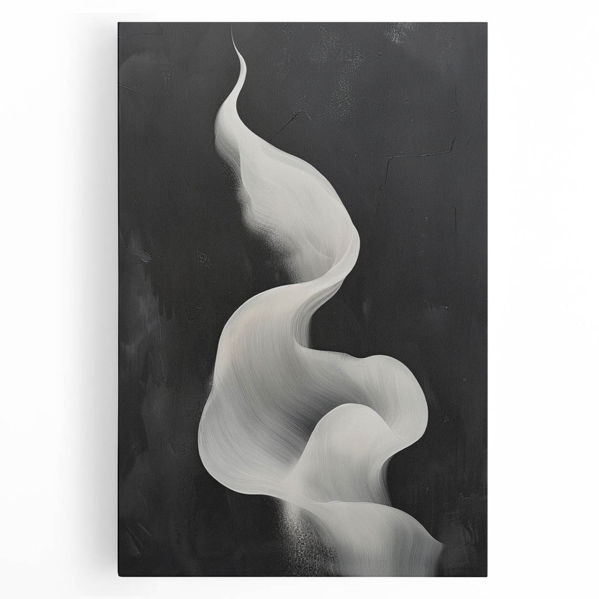 Minimalist Black & White Wall Art - Modern Dining Room Canvas