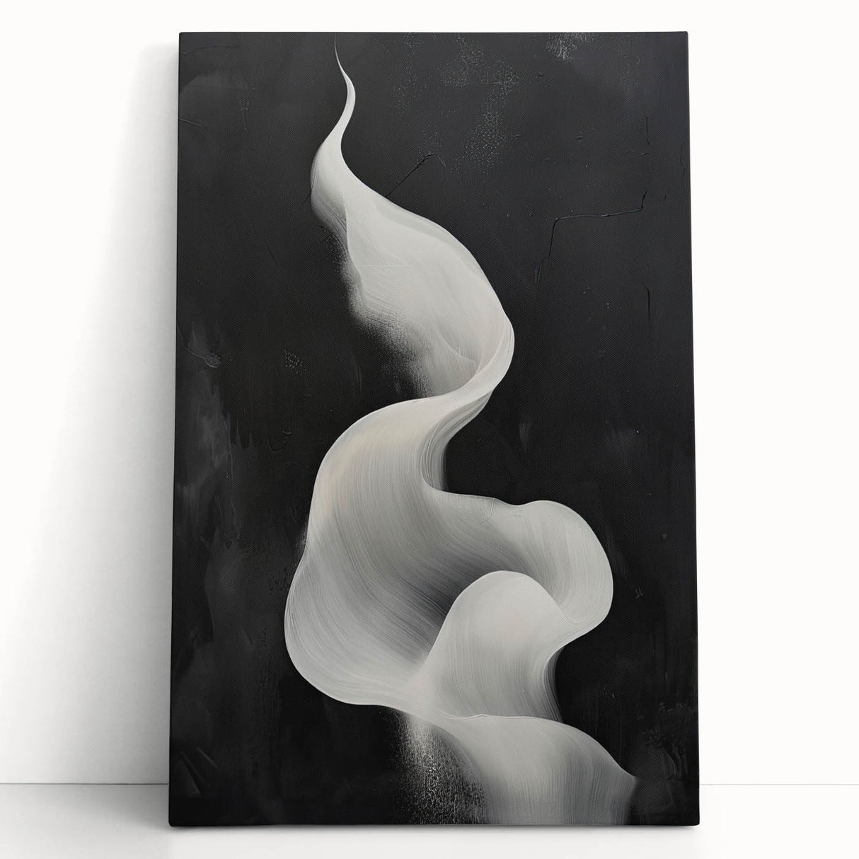 Minimalist Black & White Wall Art - Modern Dining Room Canvas