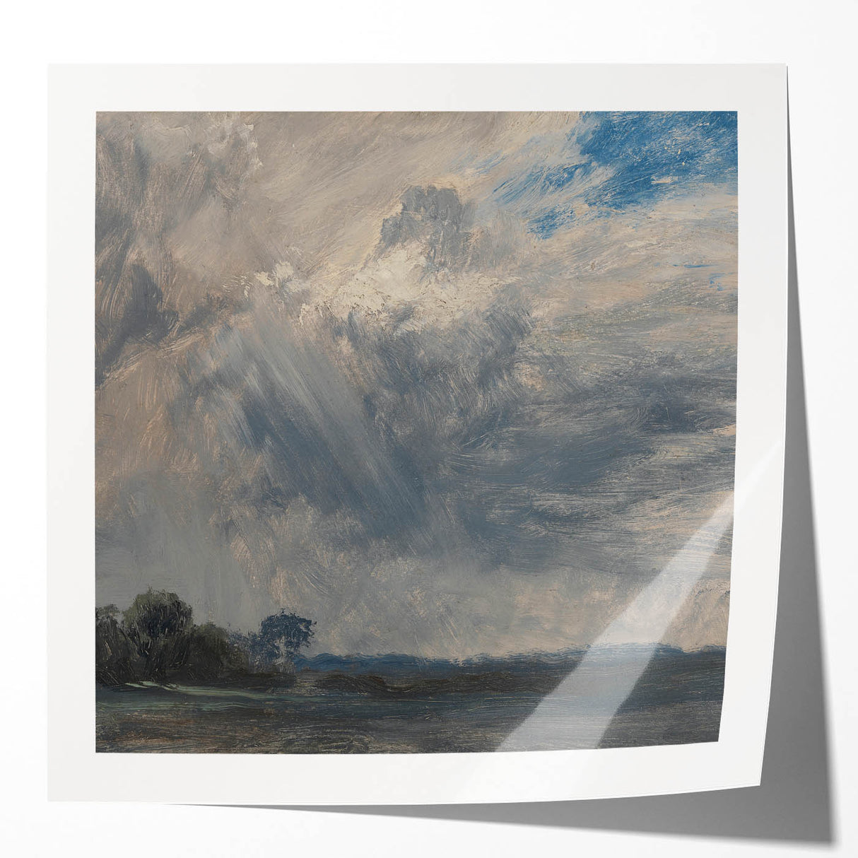 Classic Romantic Paintings - Cloudy Sky Study Canvas Art