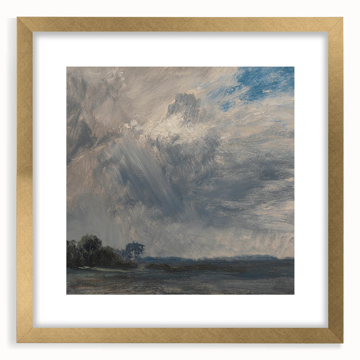 Classic Romantic Paintings - Cloudy Sky Study Canvas Art