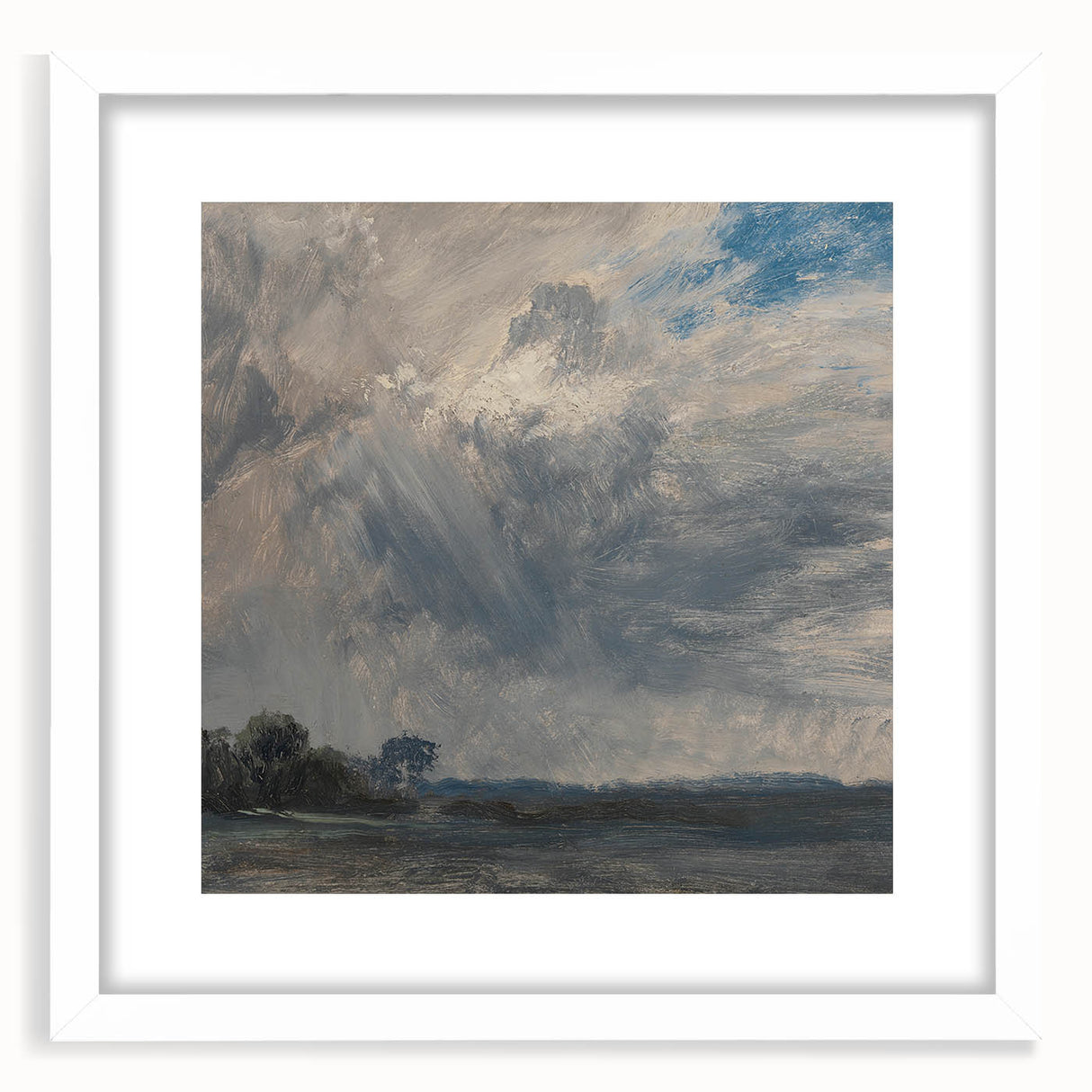 Classic Romantic Paintings - Cloudy Sky Study Canvas Art