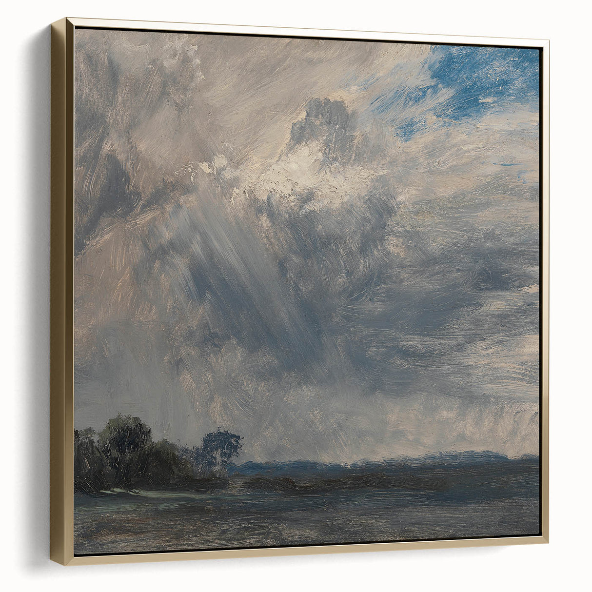 Classic Romantic Paintings - Cloudy Sky Study Canvas Art