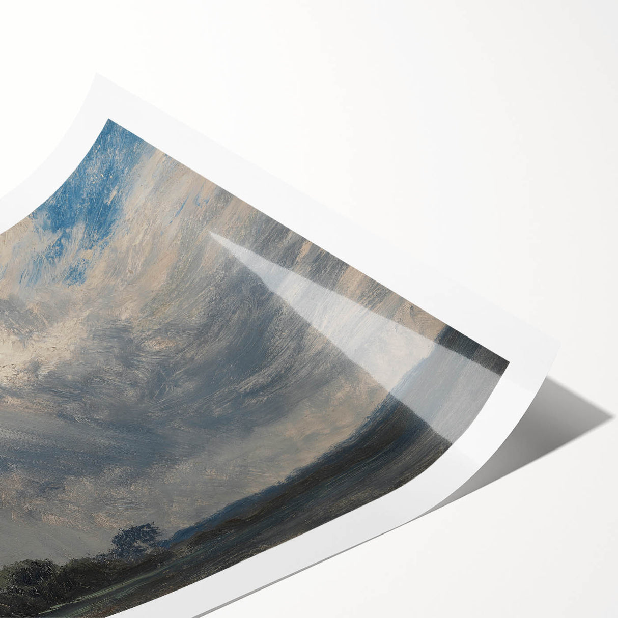 Classic Romantic Paintings - Cloudy Sky Study Canvas Art