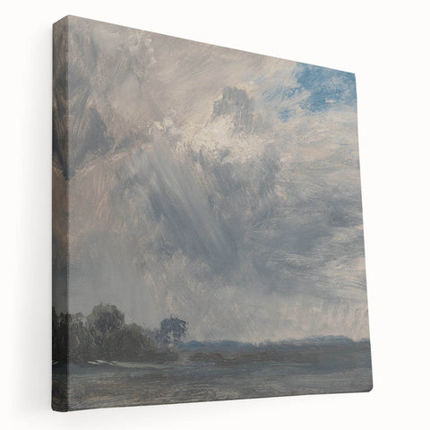 Classic Romantic Paintings - Cloudy Sky Study Canvas Art