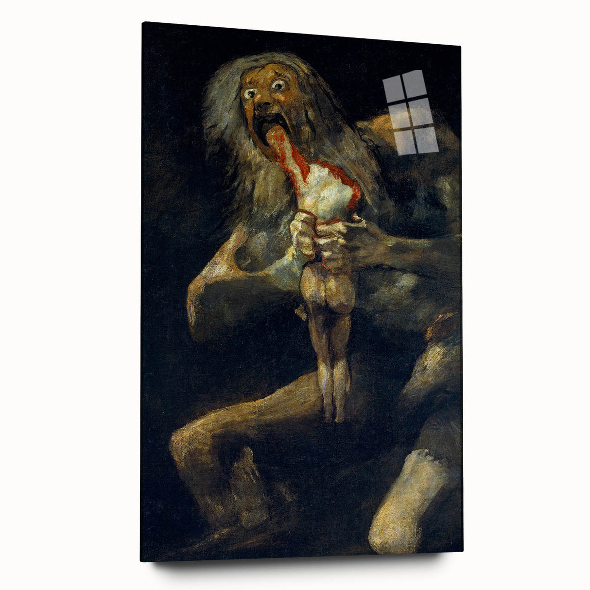 Famous Romantic Era Art - Goya's Saturn Devouring His Son Canvas Art
