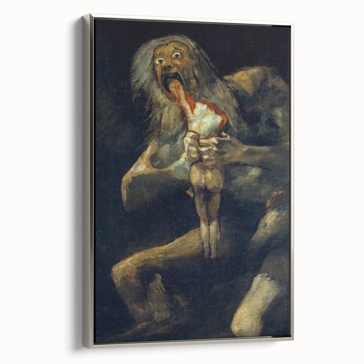 Famous Romantic Era Art - Goya's Saturn Devouring His Son Canvas Art