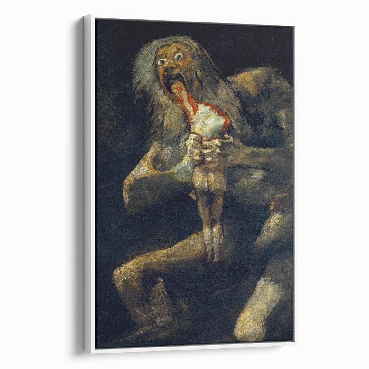 Famous Romantic Era Art - Goya's Saturn Devouring His Son Canvas Art