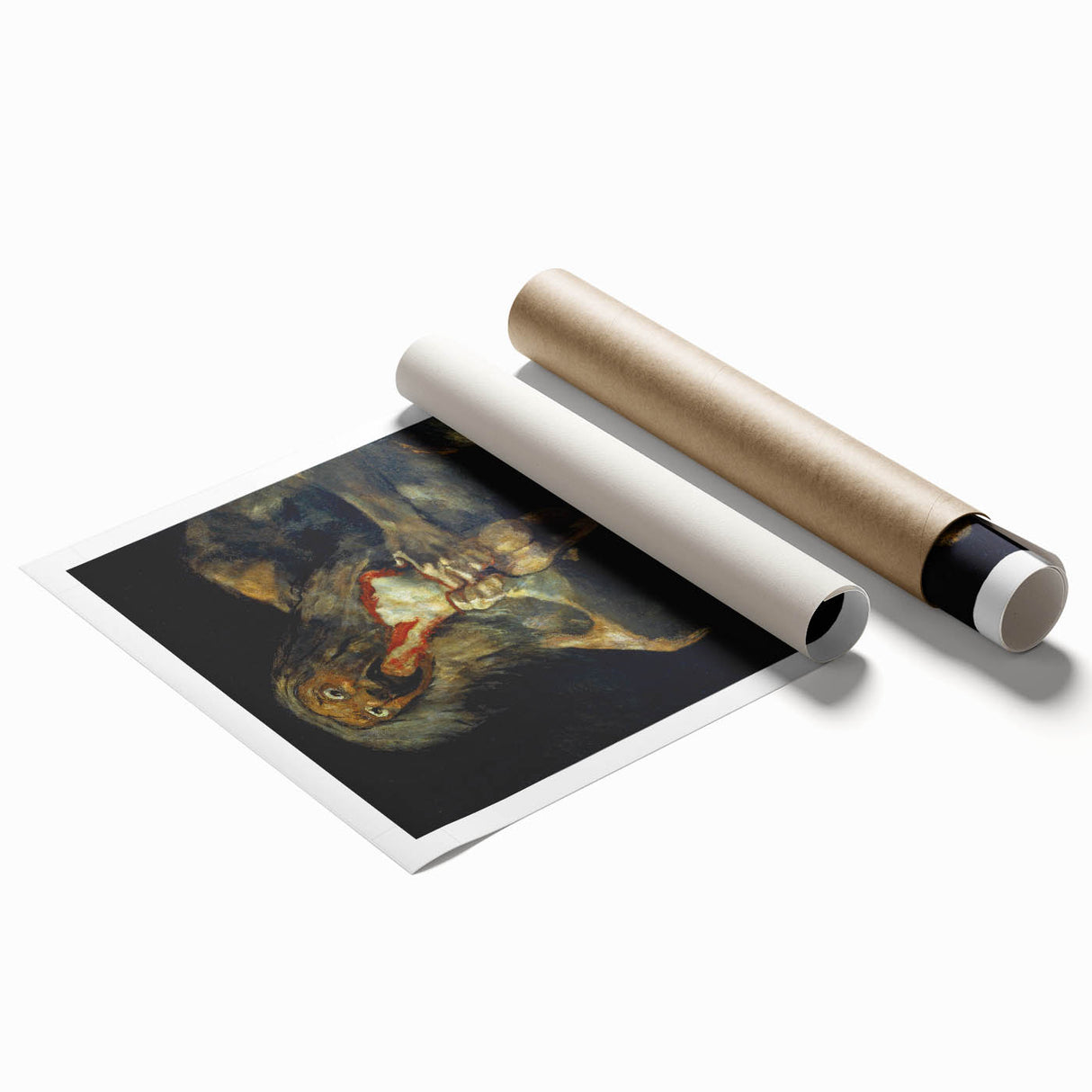 Famous Romantic Era Art - Goya's Saturn Devouring His Son Canvas Art