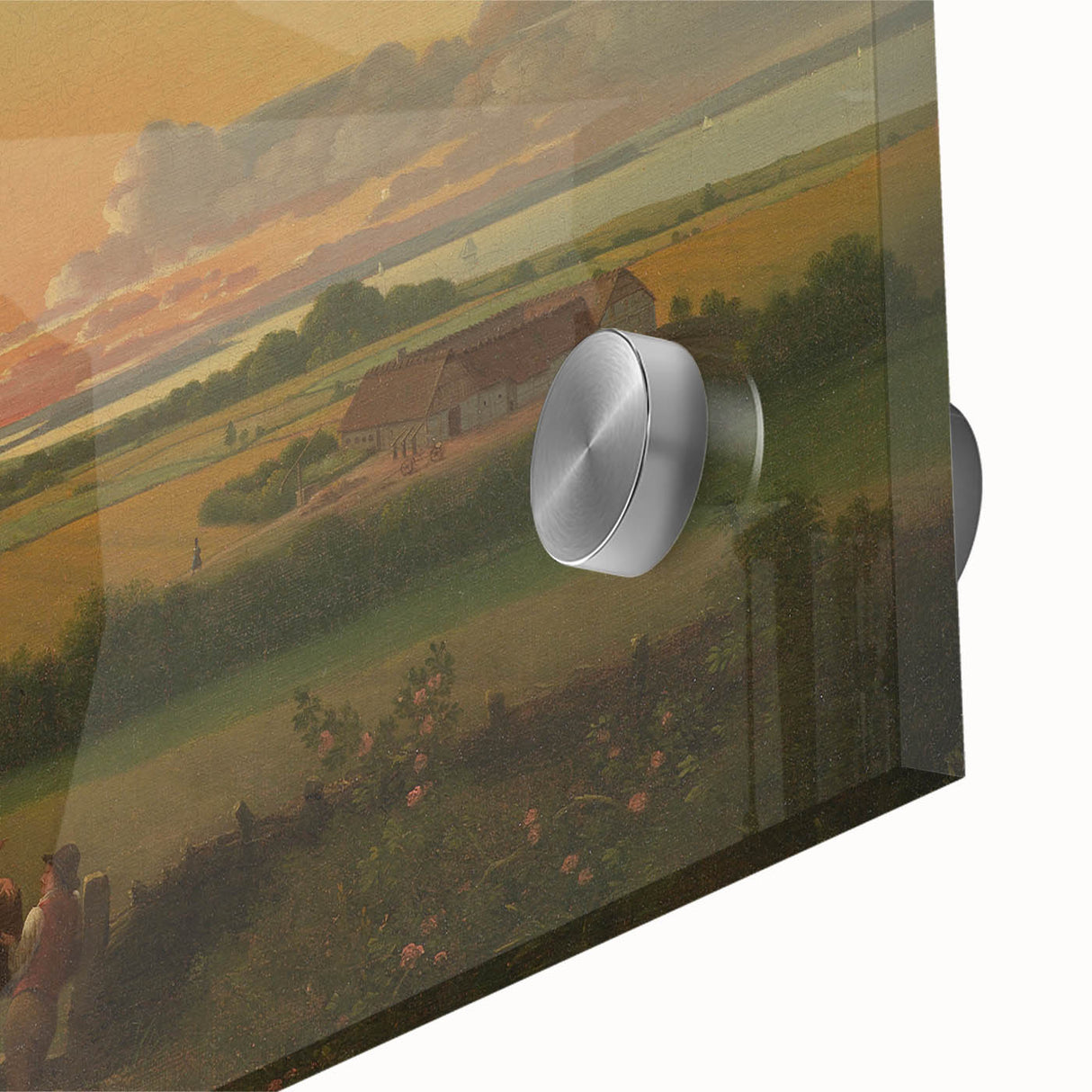 Classic Romantic Paintings - Danish Landscape with Stone Canvas Art