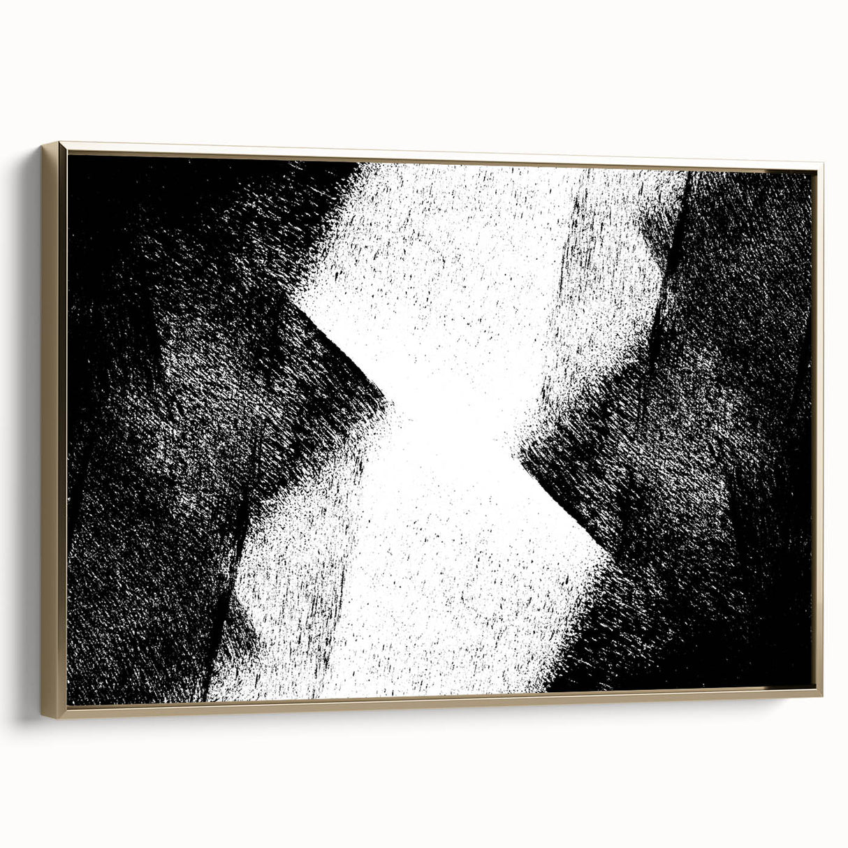 Modern Bedroom Wall Decor – Abstract Black & White Geometric Art