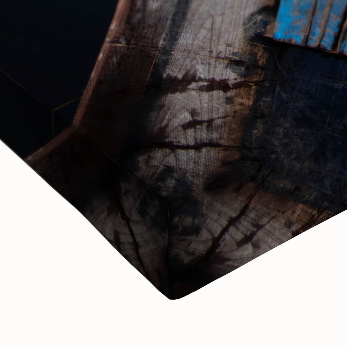 Black and white landscape art painting of Myanmar scenery on large stretched canvas, suitable for bedroom decor.