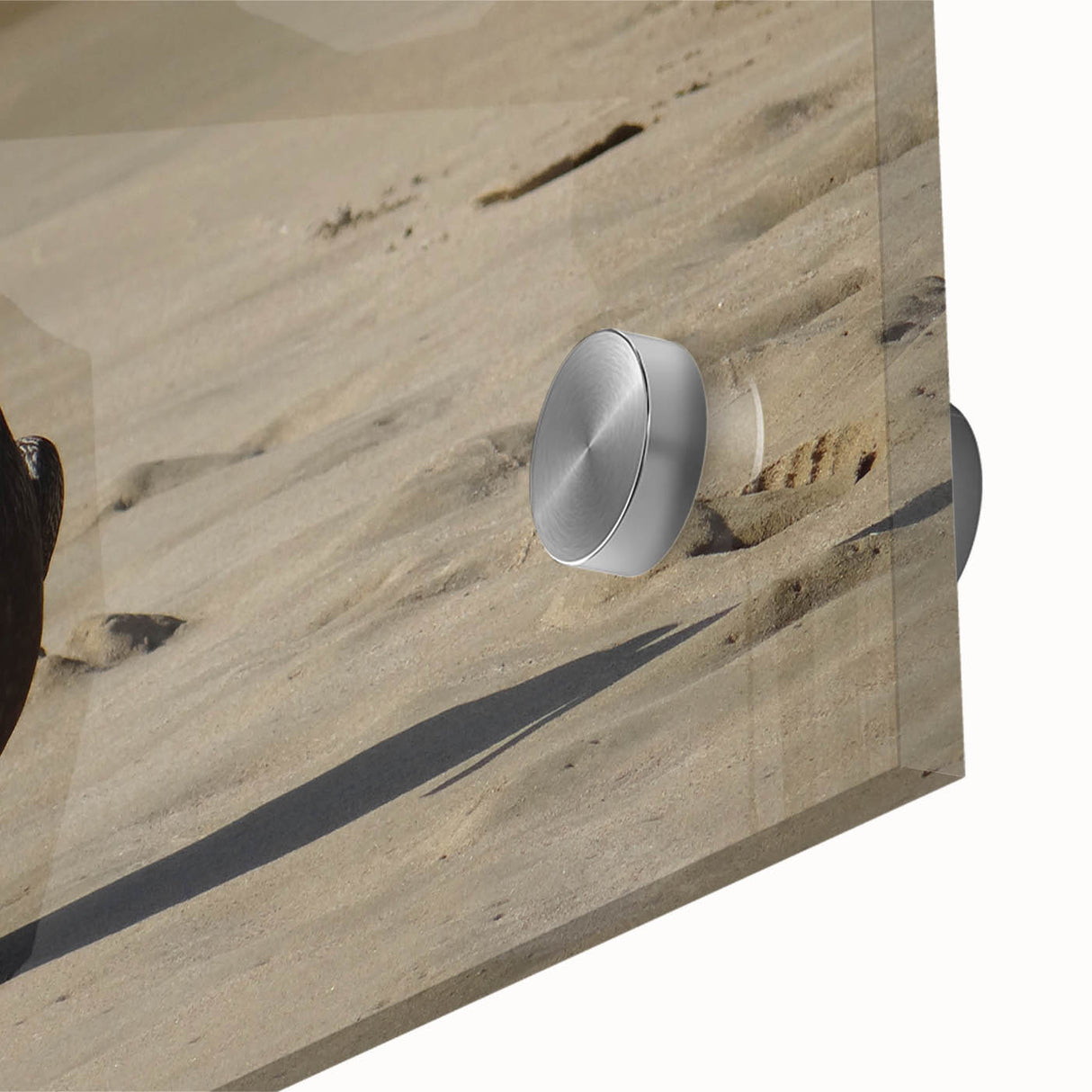 Large abstract wall art featuring a vibrant Caribbean scenery on acrylic glass, ideal for dining room ambiance.