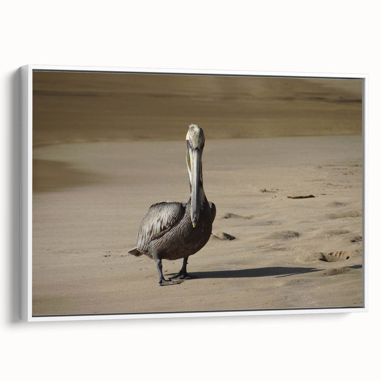 Vintage poster art of a Caribbean scenery on framed canvas, featuring vibrant colors, ideal for living room decor.