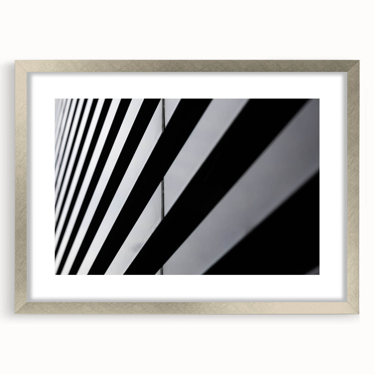 Extra large abstract art print of Amsterdam with textured design in silver frame, ideal for living room decor.
