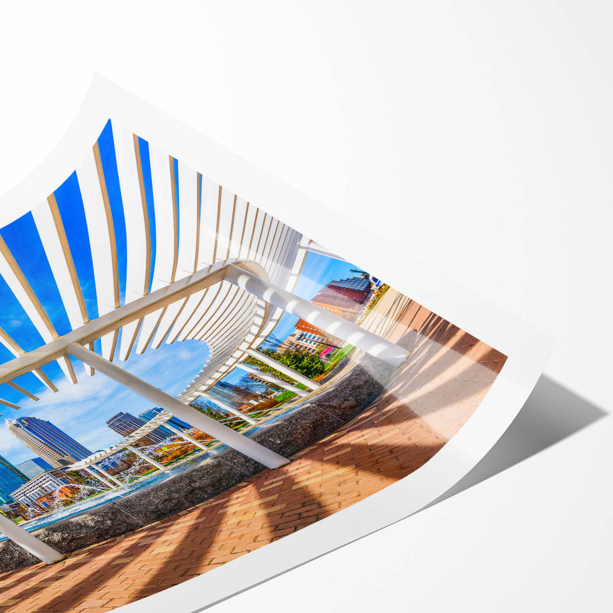 Extra large wall art featuring line art flowers in soft pastel shades on a rolled canvas, ideal for large living room decor.