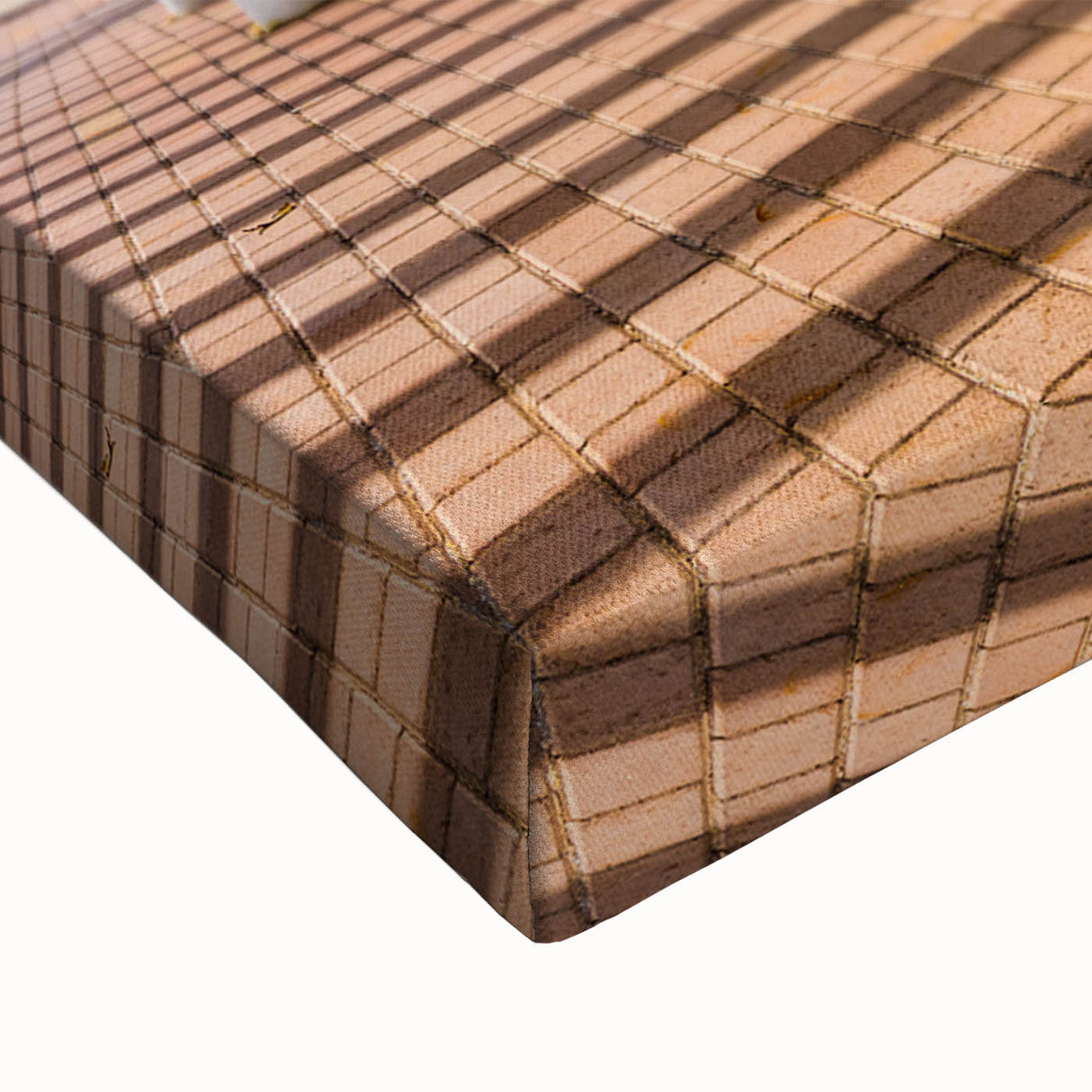 Black and white landscape art painting of Charlotte skyline on stretched canvas, ideal for bedroom wall art.