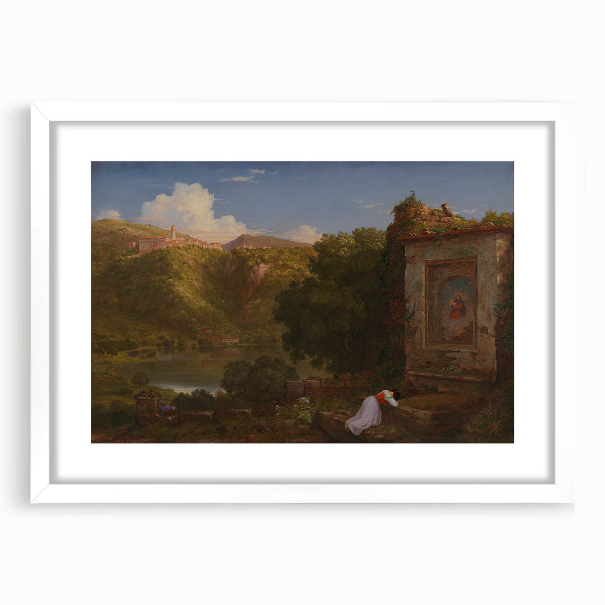 Famous Romantic Era Art: "Il Penseroso" Landscape by Thomas Cole