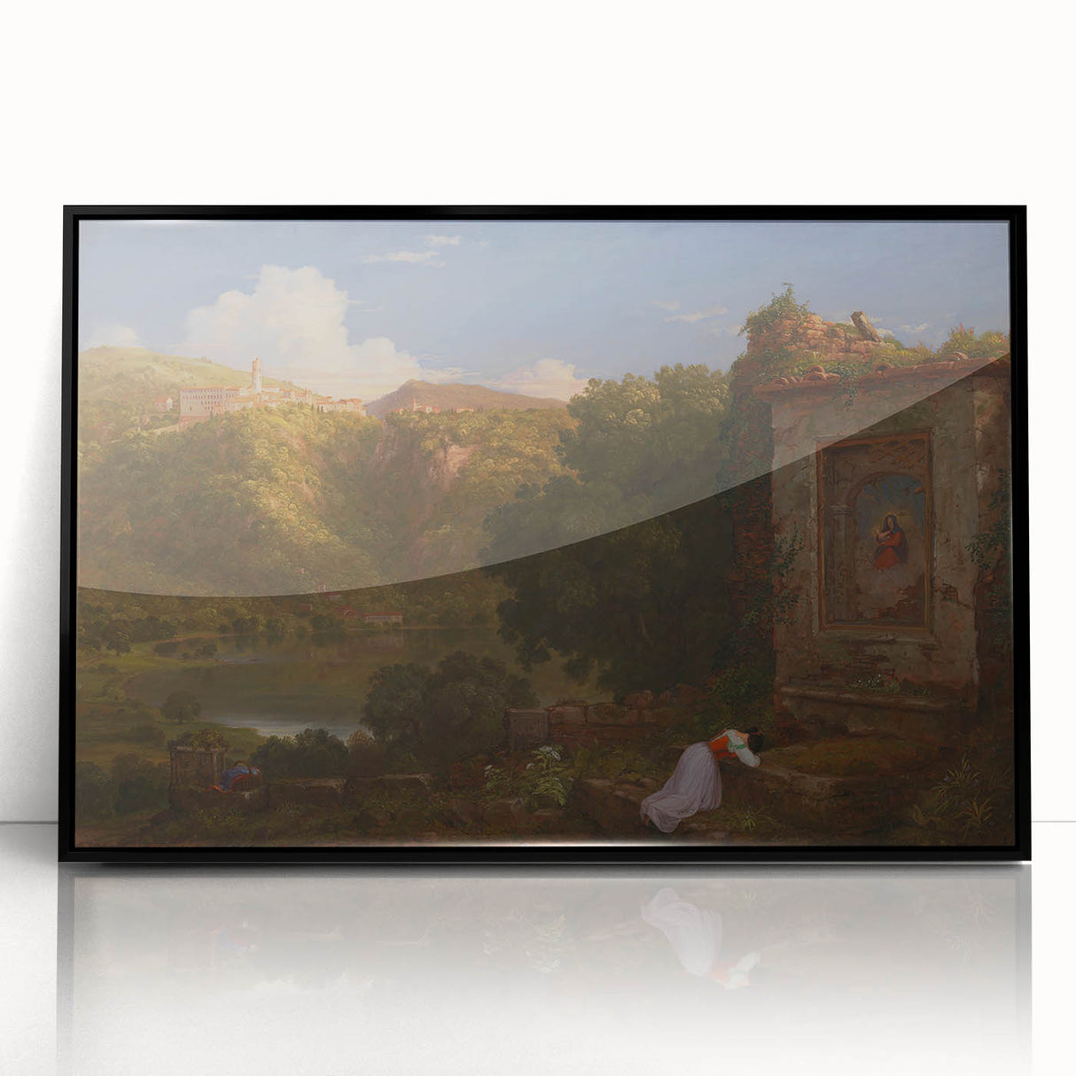 Famous Romantic Era Art: "Il Penseroso" Landscape by Thomas Cole