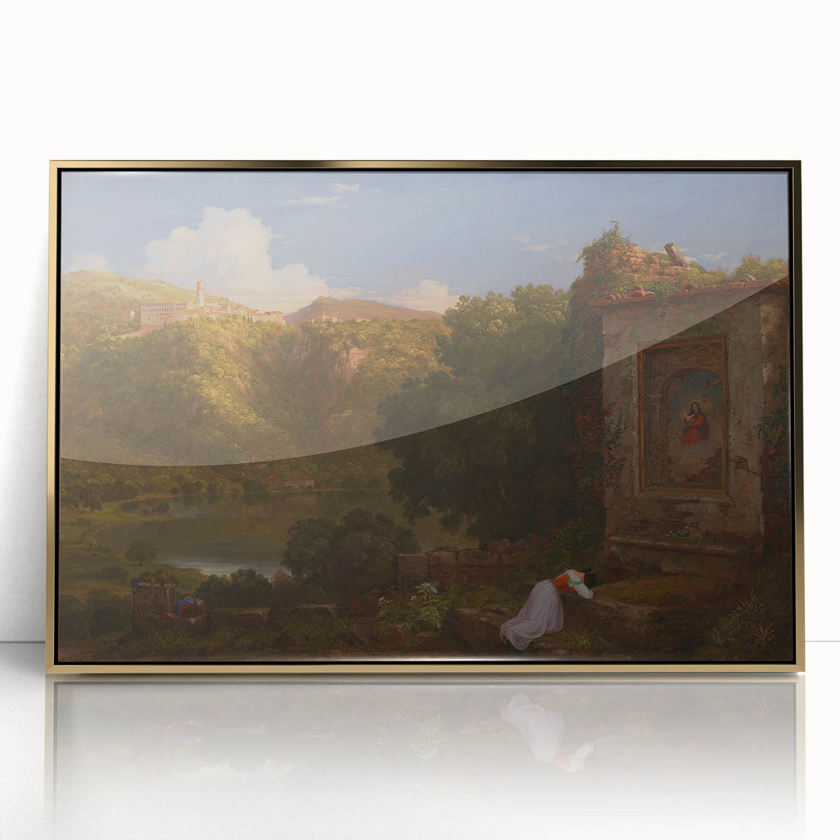 Famous Romantic Era Art: "Il Penseroso" Landscape by Thomas Cole