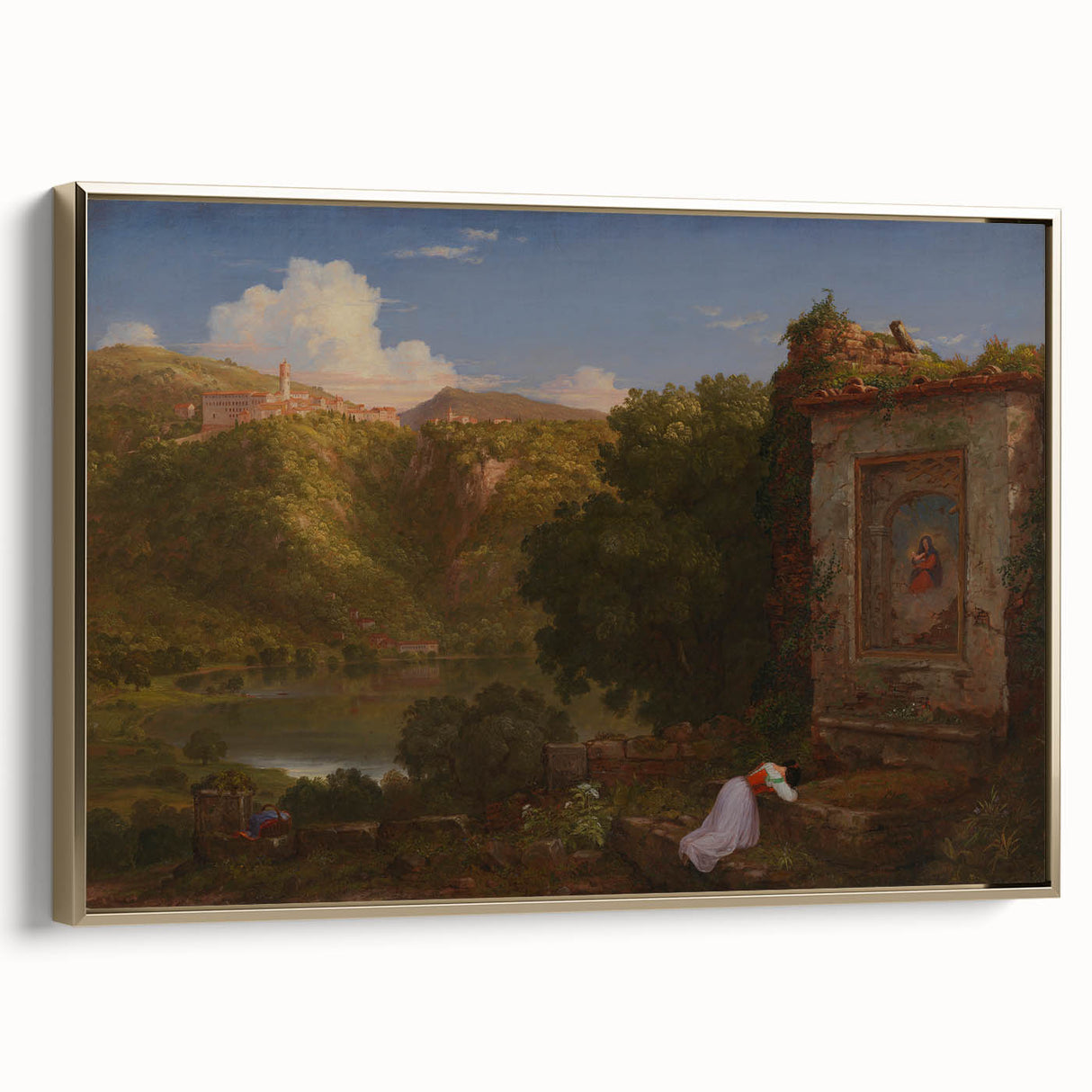 Famous Romantic Era Art: "Il Penseroso" Landscape by Thomas Cole