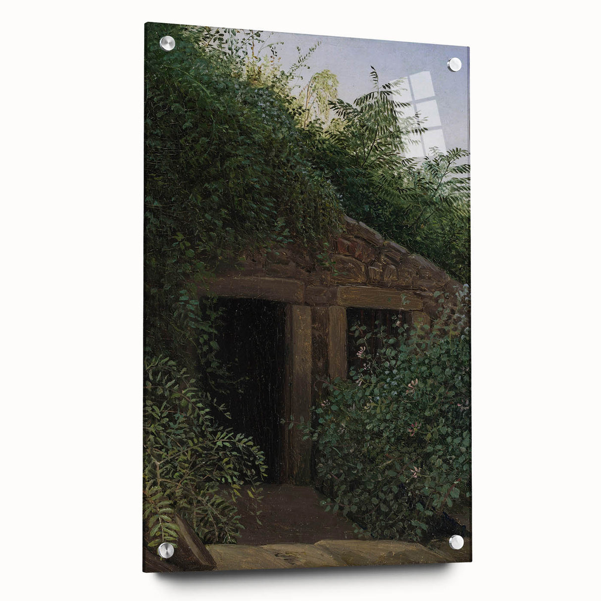 Romantic Art Prints: "An Overgrown Mineshaft" by Carl Gustav Carus